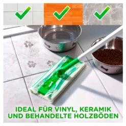 Swiffer Bodenwischer Feuchte Bodentücher Nachfüllpack Mit Frische Duft 12 Tücher, Für Eine Schnelle Und Einfache Reinigung -Lebensmittelgeschäft 4501010255 5413149750425 05