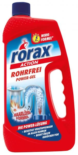 Rorax Rohrfrei Powergel Abflussreiniger 1 Rorax Rohrfrei Powergel Abflussreiniger
