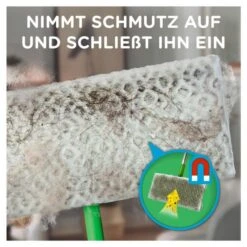 Swiffer Bodenwischer Boden Staubtücher Nachfüllpack 18 Tücher, Nimmt 3x Mehr Staub & Haare Auf Und Schließt Diese Ein -Lebensmittelgeschäft 4501010825 5410076545353 05
