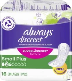 Always® Always Discreet Inkontinenz-Einlagen Small Plus