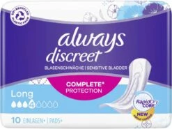 Always® Always Discreet Inkontinenz-Einlagen Long