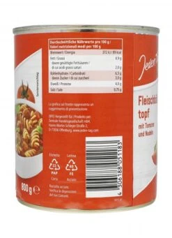 Jeden Tag Fleischbällchentopf Mit Tomaten Und Nudeln -Lebensmittelgeschäft 4502050604 4306188051183 03
