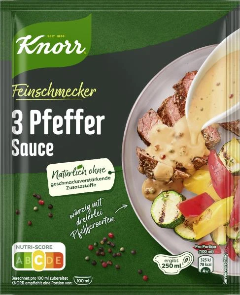Knorr Feinschmecker 3 Pfeffer Sauce 1 Knorr Feinschmecker 3 Pfeffer Sauce