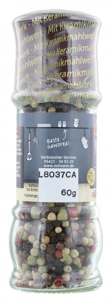 Ostmann Gewürzmühle Pfeffer Bunt Ganz 4 Ostmann Gewürzmühle Pfeffer Bunt Ganz – Bild 4