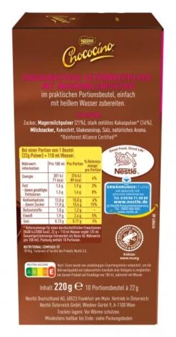 Nestlé® Nestlé Chococino Trinkschokolade -Lebensmittelgeschäft 4502090040 07613036300261 04