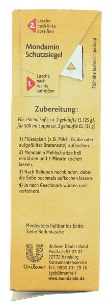 Mondamin Mehlschwitze Hell 4 Mondamin Mehlschwitze Hell – Bild 4