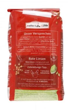 Müller's Mühle Rote Linsen -Lebensmittelgeschäft 4502110827 4000286221126 03