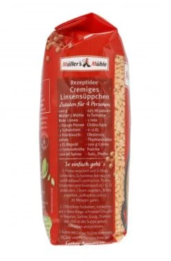 Müller's Mühle Rote Linsen -Lebensmittelgeschäft 4502110827 4000286221126 04