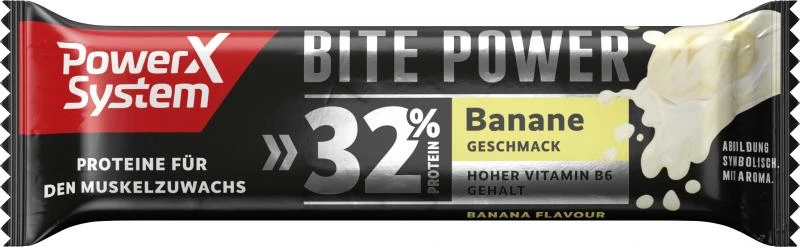 Power System 32% Protein Bite Power Banane Geschmack 1 Power System 32% Protein Bite Power Banane Geschmack