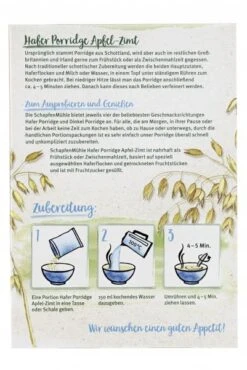 Schapfenmühle Porridge Hafermahlzeit Apfel-Zimt -Lebensmittelgeschäft 4502112204 4000950210289 03.jpg