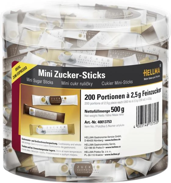 Hellma Mini Zucker-Sticks 1 Hellma Mini Zucker-Sticks
